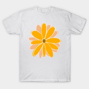 Yellow Flower Drawing T-Shirt